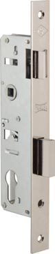 Замок  врезной KALE 153 (35мм) никель, 85 мм/24 мм с защелкой