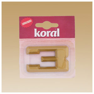 Цифра дверная KORAL(3) золото 602-138