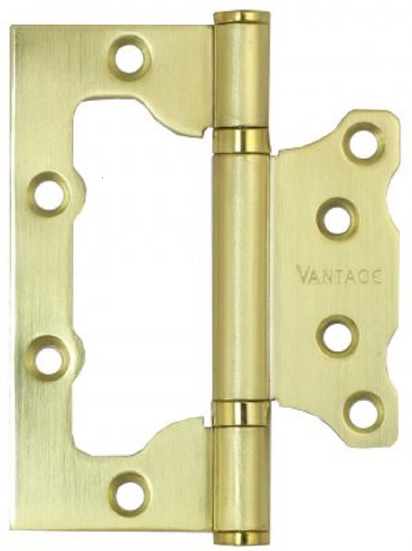 Петля накладная VANTAGE 2BB SG сатин.. золото, 100*75*2,5