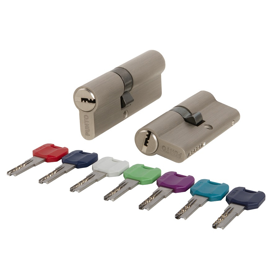 Цилиндровый механизм PUNTO MaxPro7000Key60mm(25+10+25) SN никель 7key