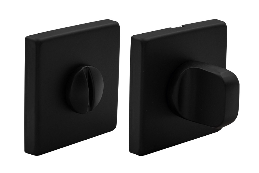 Завертка LUXURY LUX-WC-S5 NERO-ST, черный soft-touch