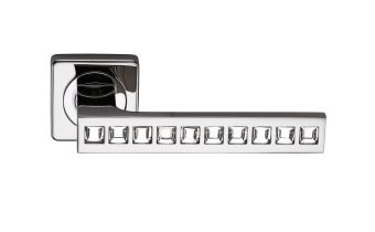 Ручка дверная SILLUR C199 P.CHROME/CRYSTAL хром/кристалл