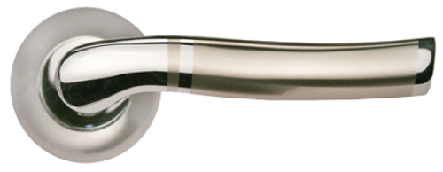 Ручка дверная MORELLI MH-04 SN/CP белый никель/хром