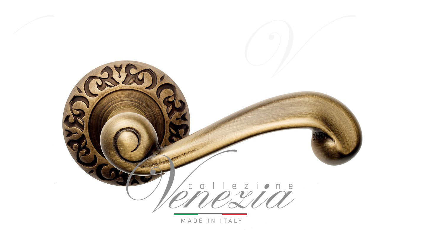 Ручка дверная VENEZIA CARNEVALE D4 матовая бронза