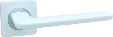 Ручка дверная CdeB  475 белый матовый/хром блест., КВ