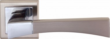 Ручка дверная LOID DH-167L SN/СР матовый никель/хром КВ