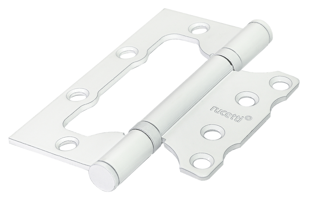 Петля накладная RUCETTI RFH-100*75*2.5 W белый б/врезки