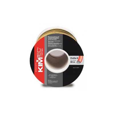 Уплотнитель KimTec D 12*10 бухта 50м, черный, 04-14-56